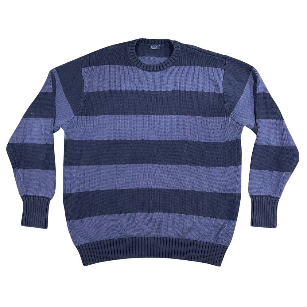 Brandy Melville John Galt Striped Sweater Womens One Size Blue Oversized